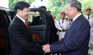 Tổng Bí thư Tô Lâm hội kiến Tổng Bí thư, Chủ tịch nước Lào